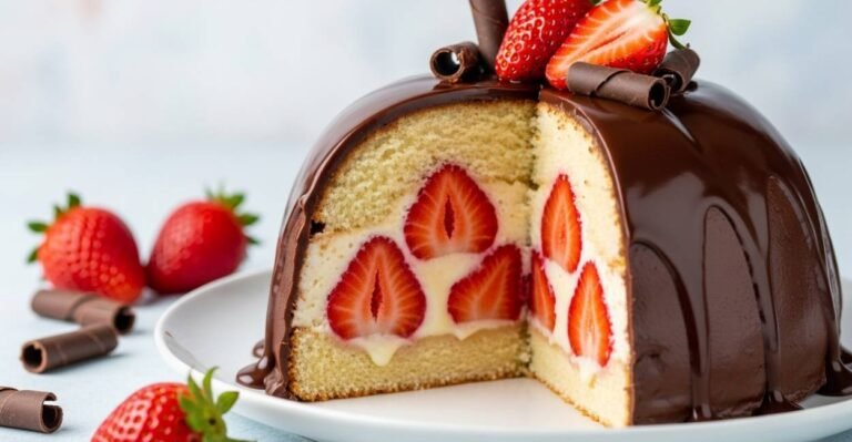 Bolo Bombom de Morango: Surpreenda com Sabor e Beleza! 1 Bolo Bombom de Morango