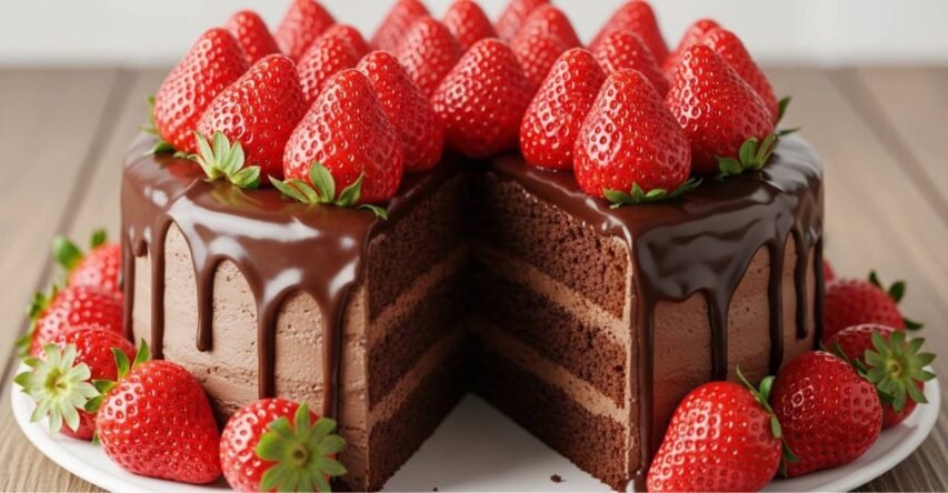 Bolo de Chocolate com Morango: A União Perfeita para Surpreender 2 Bolo de Chocolate com Morango