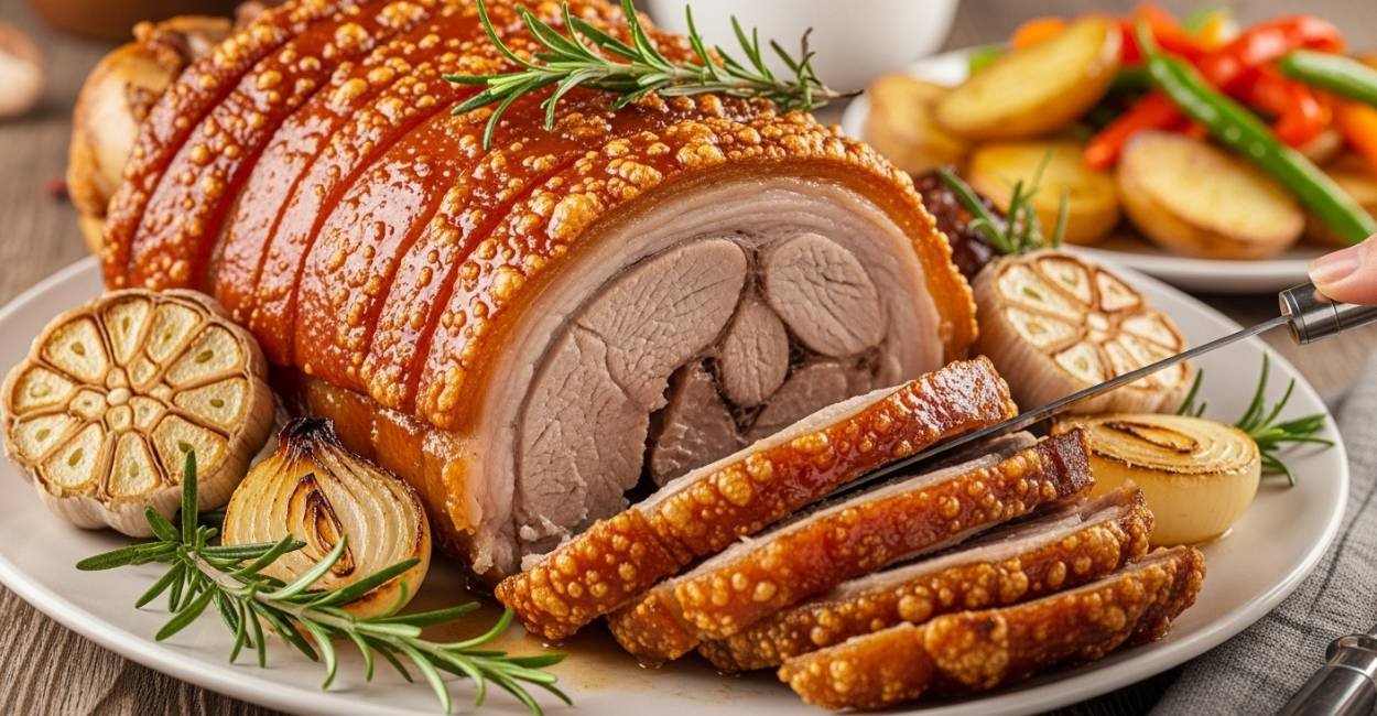 Pernil Assado Suculento: O Prato Principal que Encanta Famílias 1 Pernil Assado