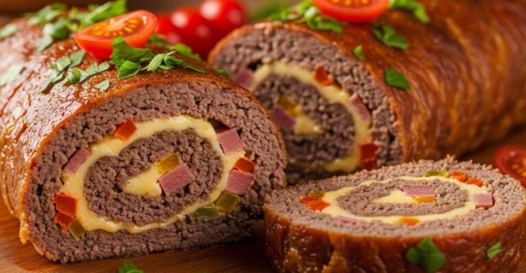 Rocambole de Carne Moída