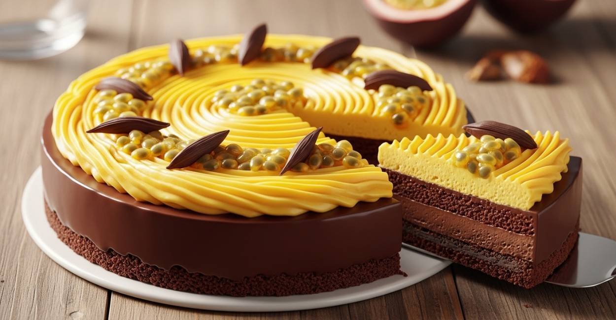 Torta de Maracujá com Chocolate: Sobremesa Irresistível do Receita Escrita 1 Torta de Maracujá com Chocolate