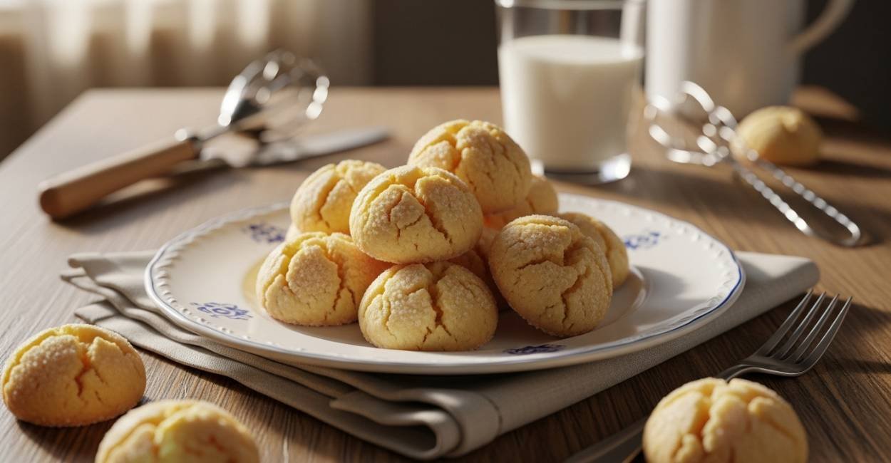 Bolachinhas de Nata: Sabor Caseiro que Derrete na Boca 1 Bolachinhas de Nata