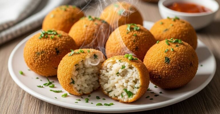 Bolinho de Arroz com Brócolis
