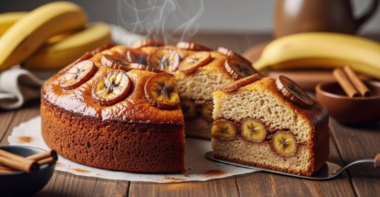 Bolo de Banana com Canela: Sabor e Aroma Irresistíveis 1 bolo banana com canela