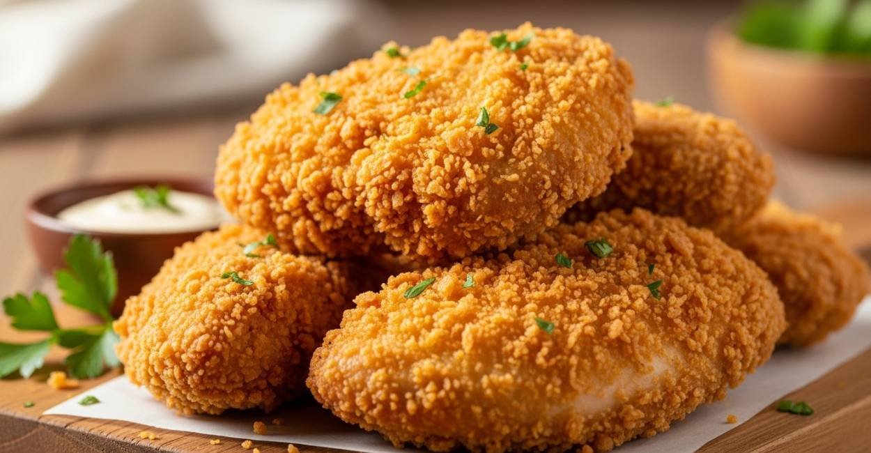 Frango Frito Crocante: O Segredo do Sabor Irresistível 1 Frango Frito Crocante