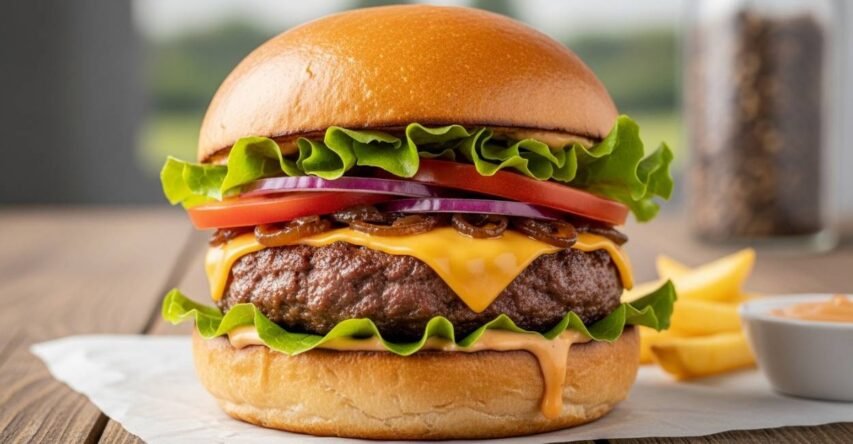 Hambúrguer Caseiro Suculento: O Segredo da Perfeição em Casa 2 hamburguer caseiro