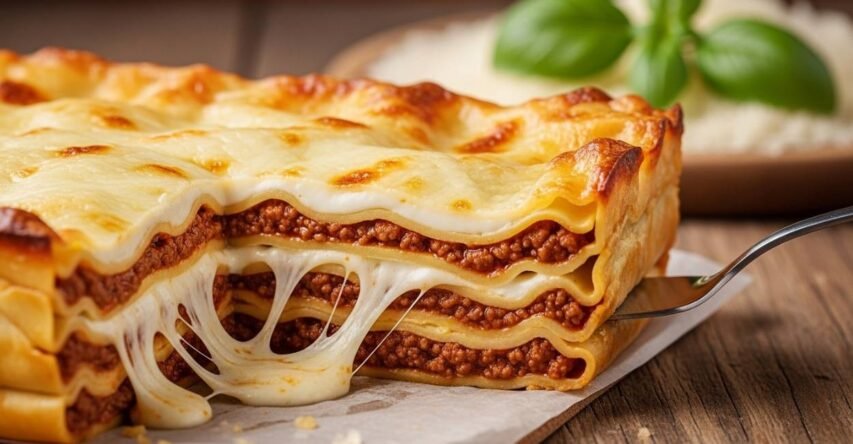 Lasanha bolonhesa ao molho branco irresistível: uma explosão de sabores! 2 lasanha bolonhesa molho branco