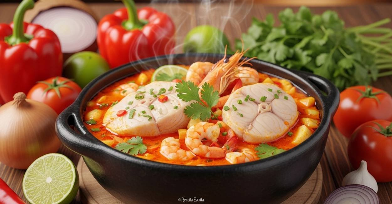 Moqueca Baiana Tradicional: Sabor e Cores do Nordeste 1 moqueca baiana