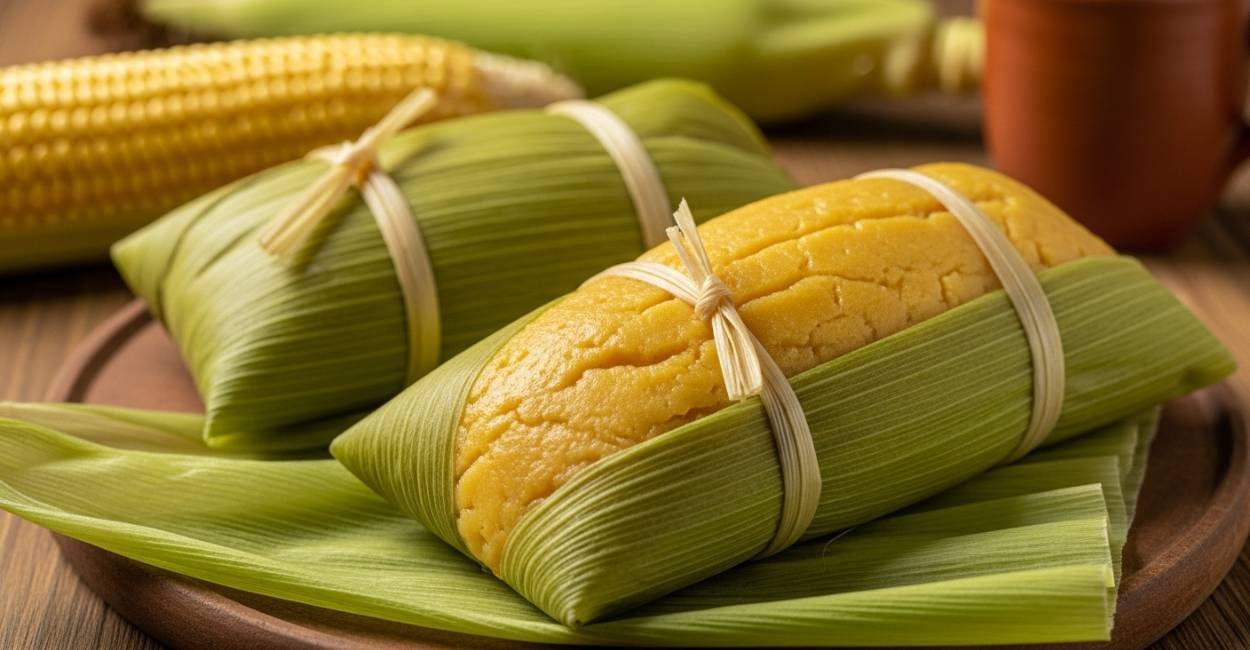 Pamonha Tradicional de Milho com Coco: Sabor da Roça na Sua Mesa 1 pamonha de milho