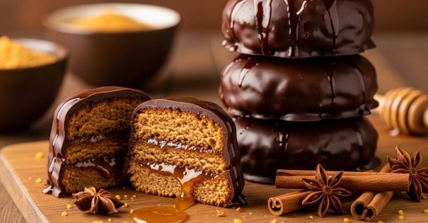 Pão de Mel Clássico com Recheio de Doce de Leite: Sabor que Abraça 2 1 3