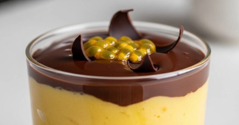 Mousse de Maracuja com Chocolate 01
