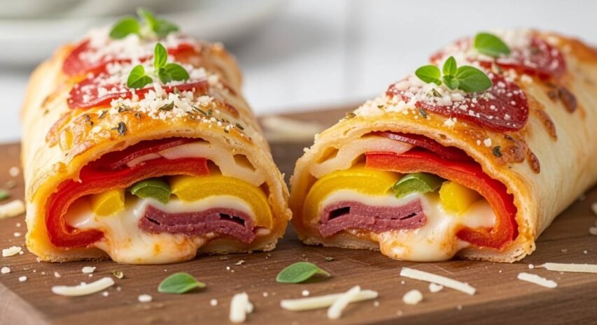 Rocambole de Pizza com Massa de Pastel: Sabor e Praticidade em Cada Fatia! 4 Rocambole de Pizza 02