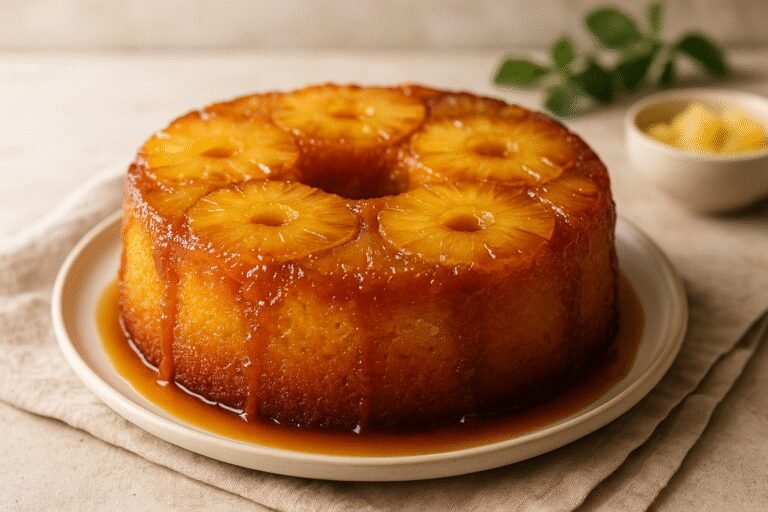 Bolo Caramelado de Abacaxi: Uma Delícia Tropical!