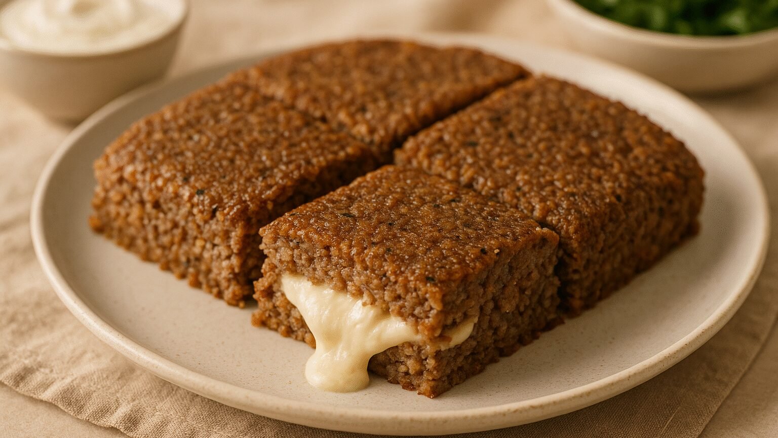 Delicioso Quibe de Forno Recheado com Requeijão