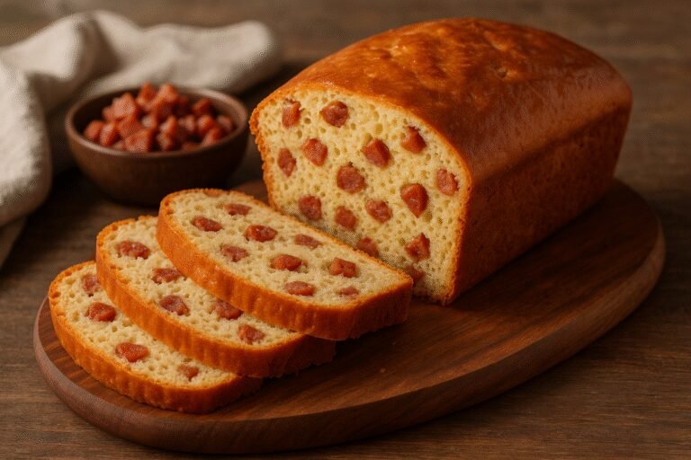 Pão de Liquidificador de Calabresa: Sabor e Praticidade em Cada Fatia!