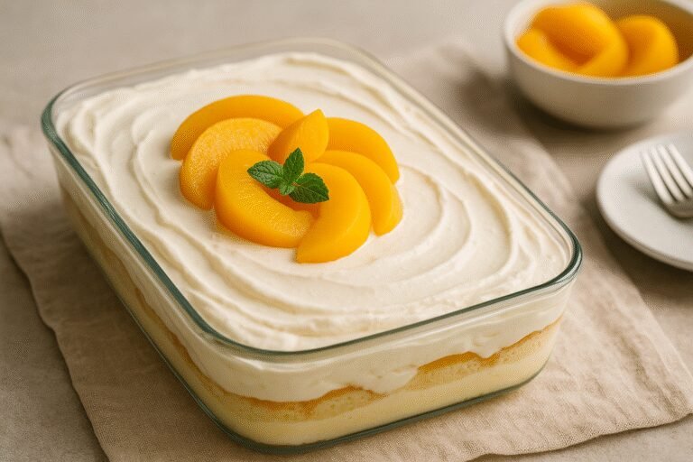 Pavê de Pêssego: Uma Delícia Irresistível