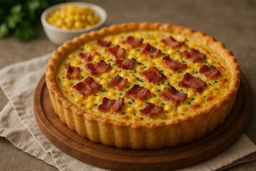 quiche de bacon e milho sabor e praticidade na cozinha hero 1