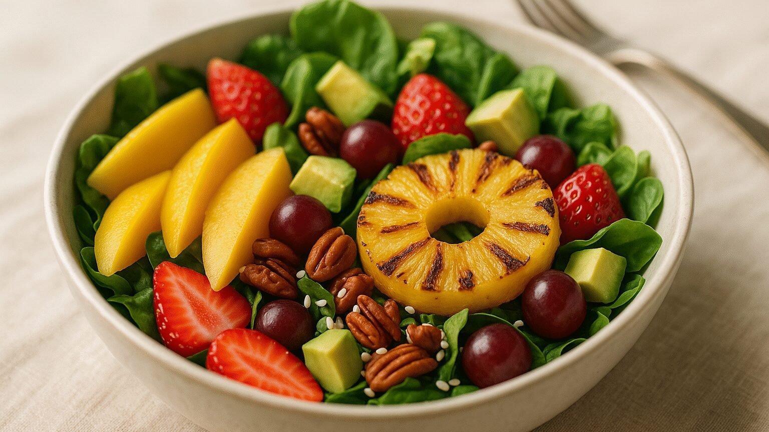 Salada Tropical: Frescor e Sabor em Cada Garfada!