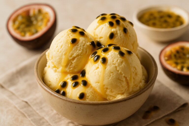 Sorvete Caseiro de Maracujá: Uma Delícia Refrescante!