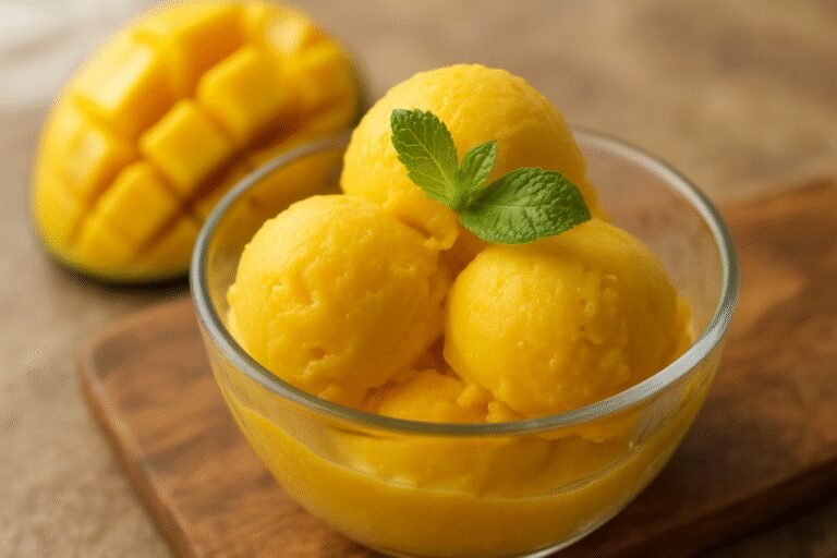 Sorvete de manga: a sobremesa perfeita para o calor