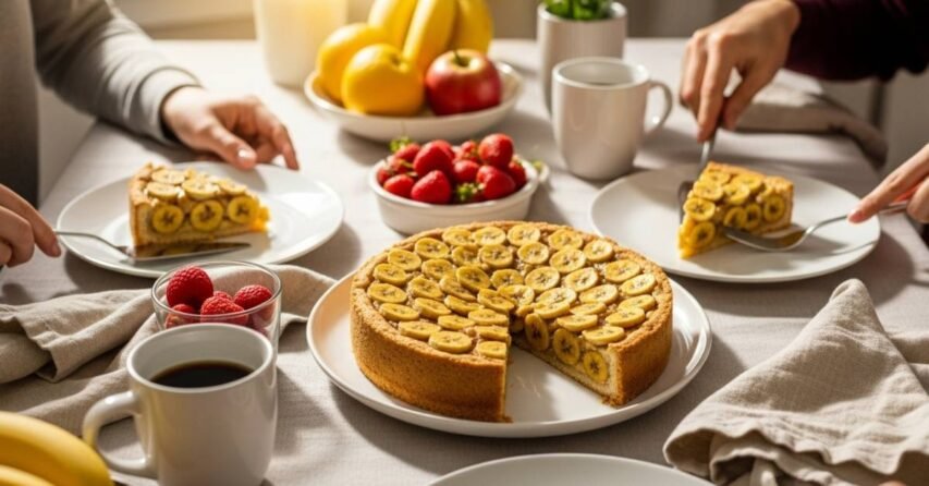 Torta de banana clássica com creme irresistível 4 torta de banana 02