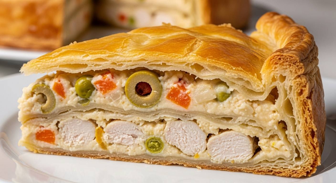 Torta de Frango Cremosa com Massa de Batata 1 torta de frango