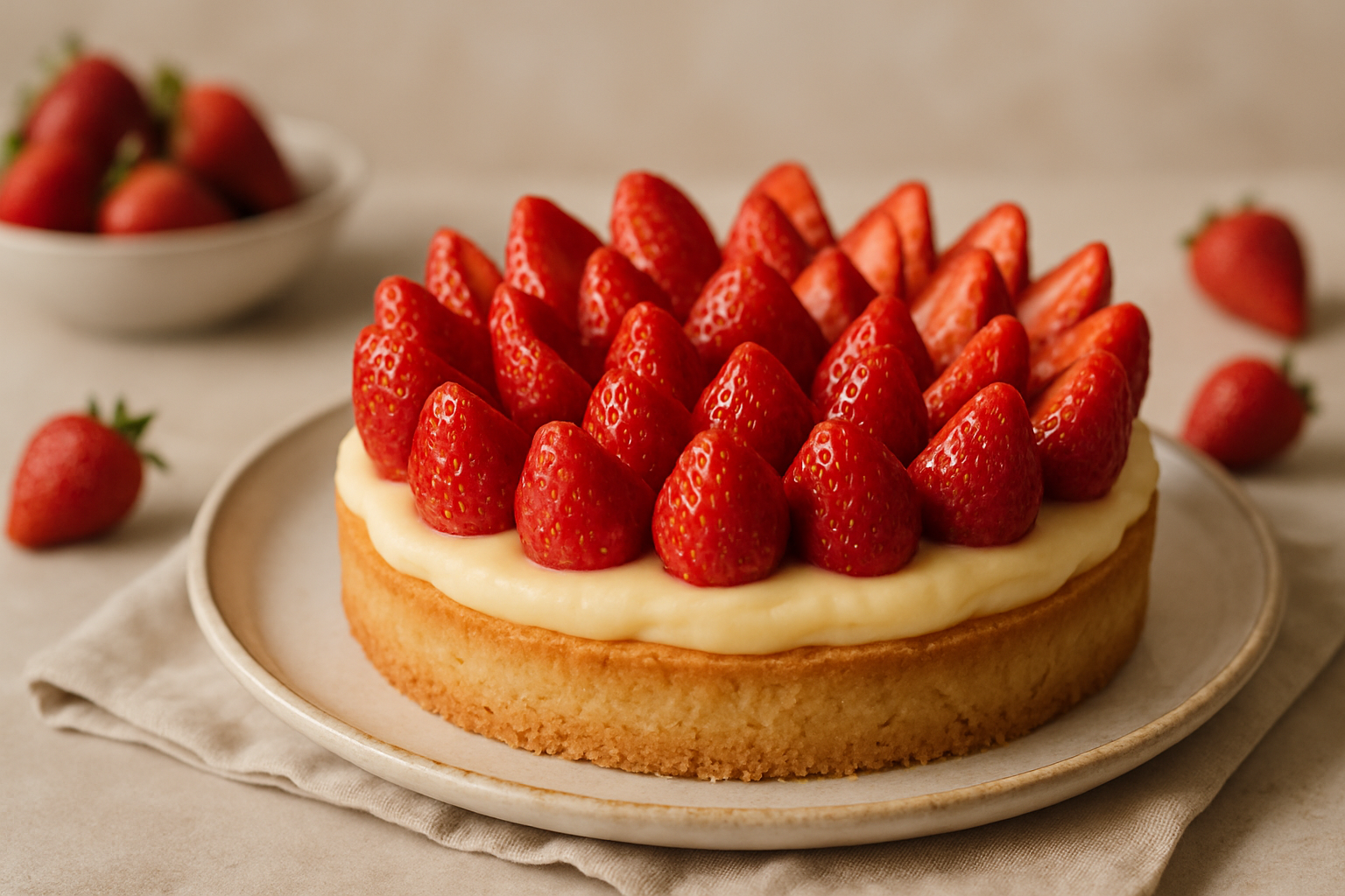 Torta de Morango: A Sobremesa dos Sonhos! 1 Torta de Morango: A Sobremesa dos Sonhos!