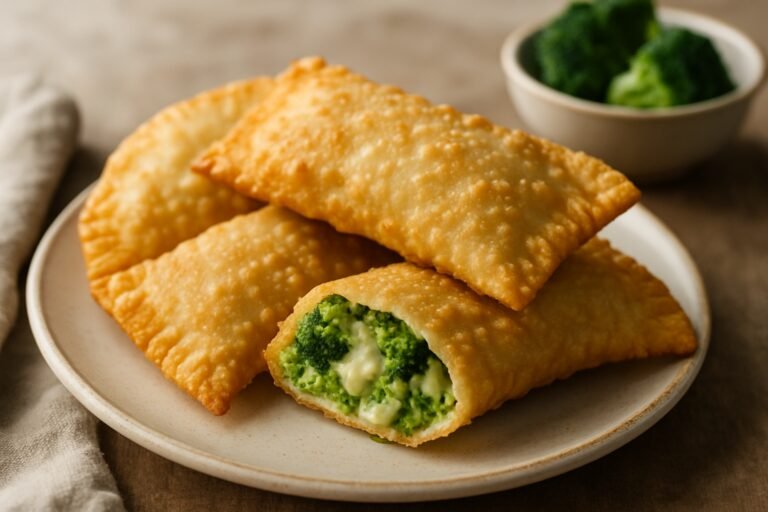 Aprenda a fazer pastel frito de brócolis e queijo 2 Aprenda a fazer pastel frito de brócolis e queijo