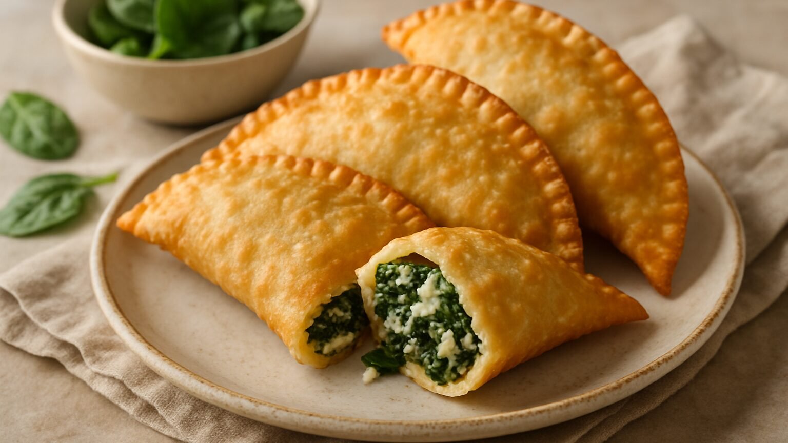 Aprenda a fazer pastel frito de espinafre e ricota 2 Aprenda a fazer pastel frito de espinafre e ricota