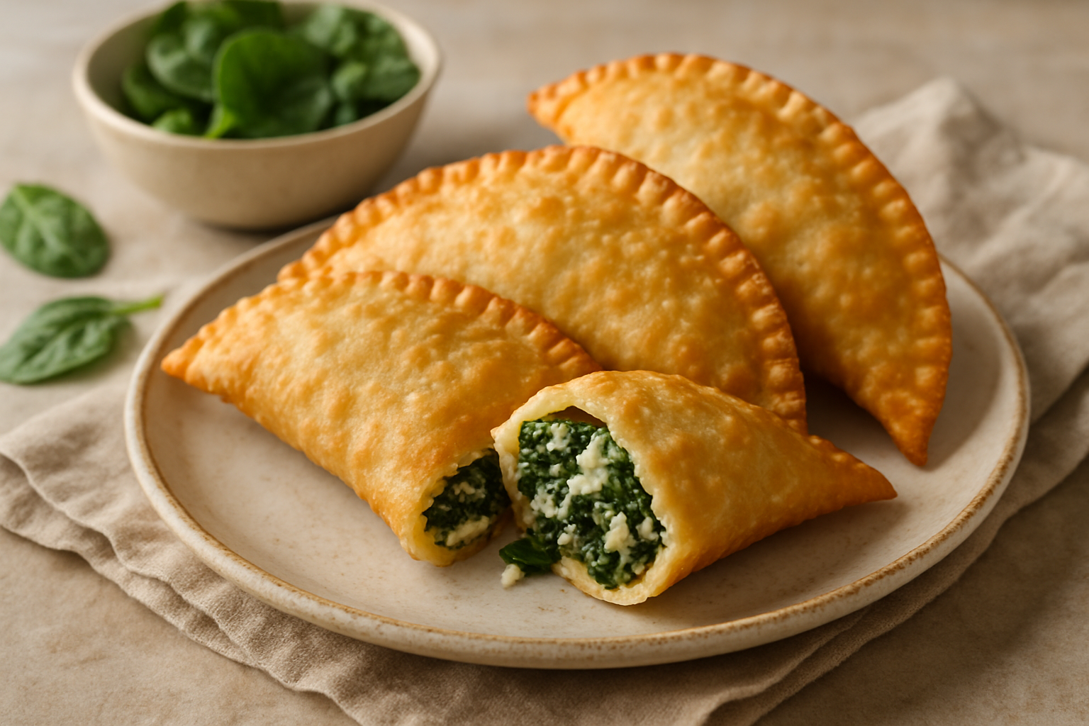 Aprenda a fazer pastel frito de espinafre e ricota 1 Aprenda a fazer pastel frito de espinafre e ricota