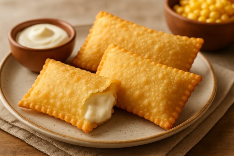 Aprenda a fazer pastel frito de milho com catupiry