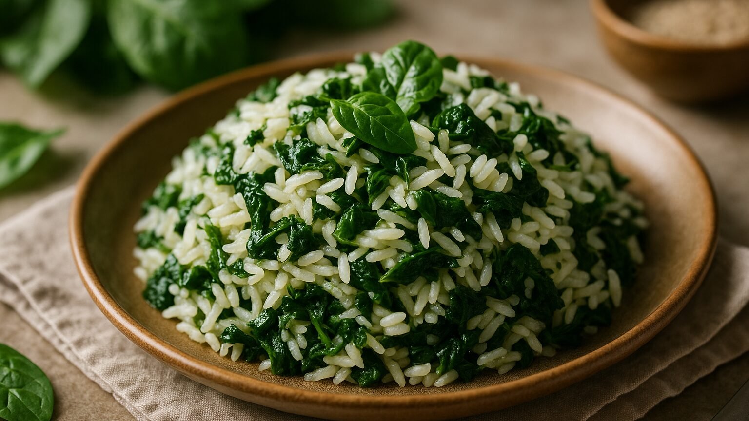 Arroz com Espinafre: Uma Explosão de Sabor e Saúde!
