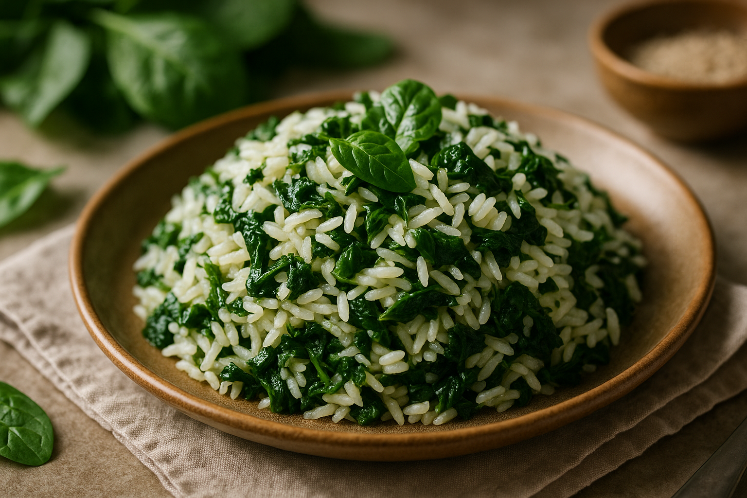 Arroz com Espinafre: Uma Explosão de Sabor e Saúde!