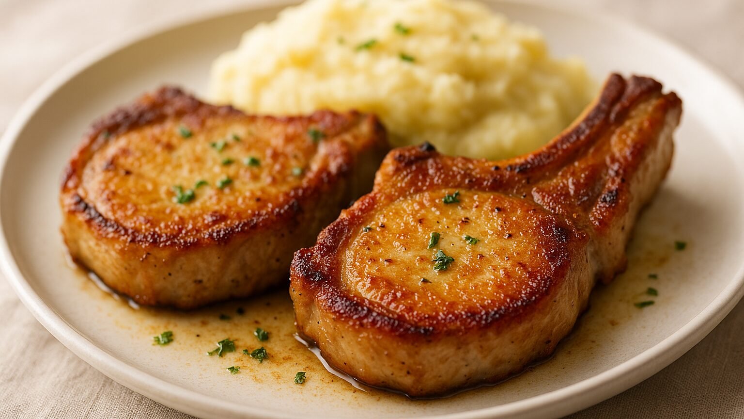 Bisteca de Porco Dourada e Macia: Sabor que Derrete na Boca! 2 Bisteca de Porco Dourada e Macia: Sabor que Derrete na Boca!