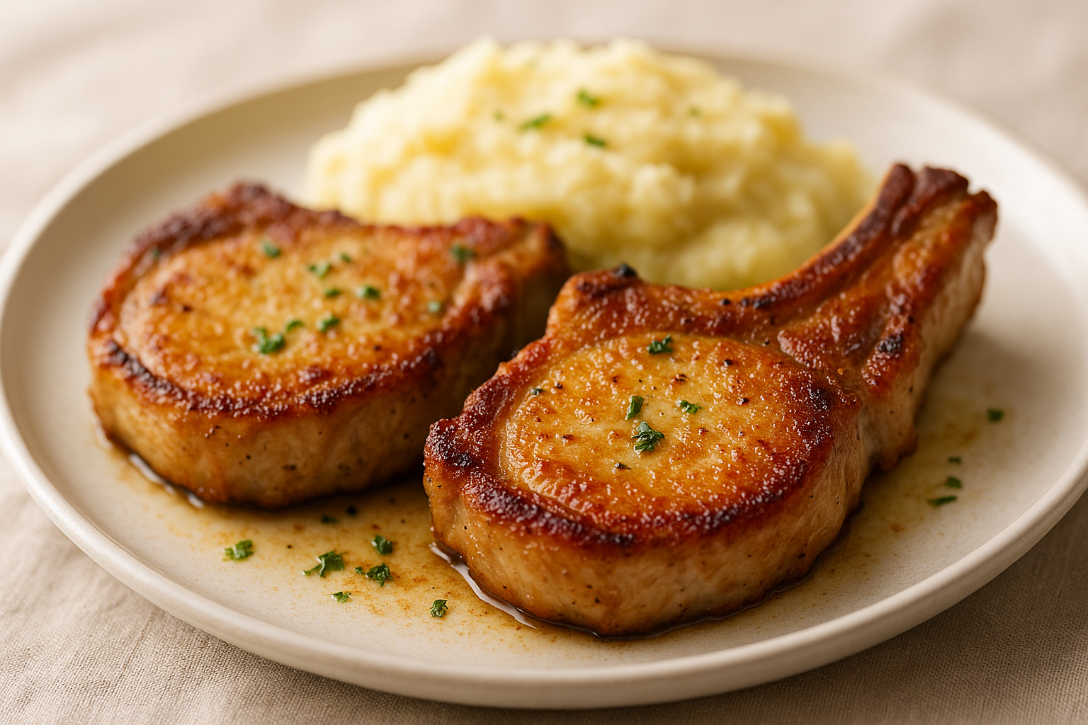 Bisteca de Porco Dourada e Macia: Sabor que Derrete na Boca! 1 Bisteca de Porco Dourada e Macia: Sabor que Derrete na Boca!