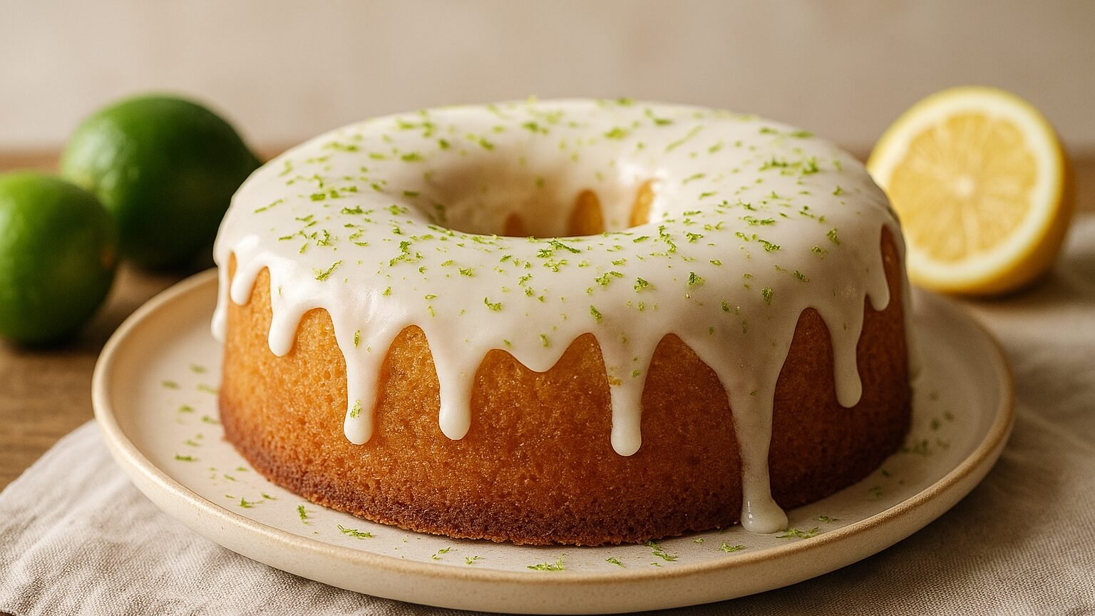 Bolo de Limão com Cobertura: A Doçura que Refresca!