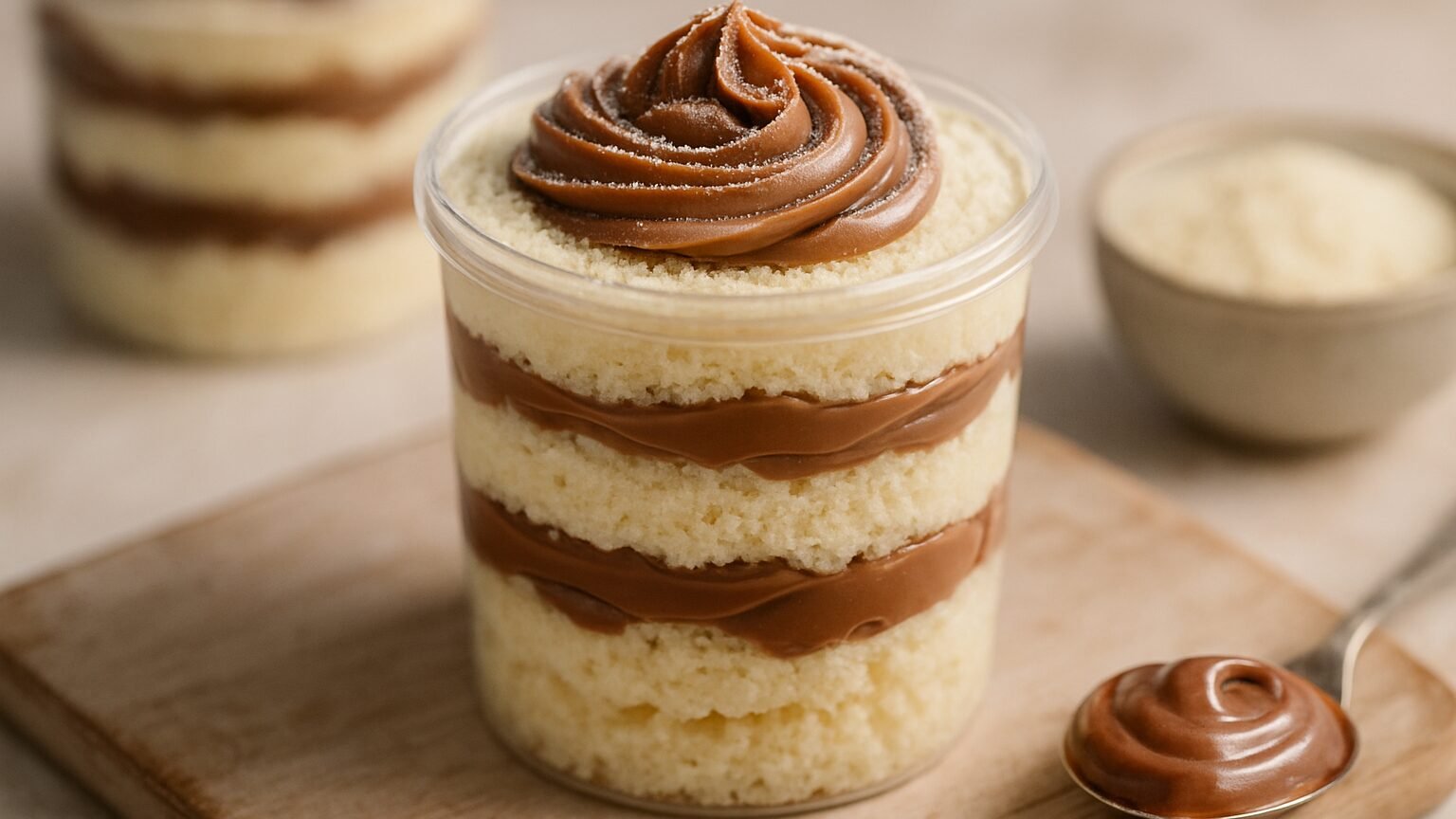 Bolo de Pote de Ninho com Nutella Irresistível