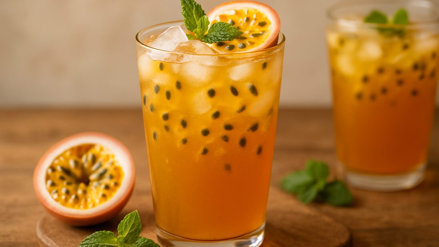 Chá Gelado de Maracujá Refrescante: A Bebida do Verão!