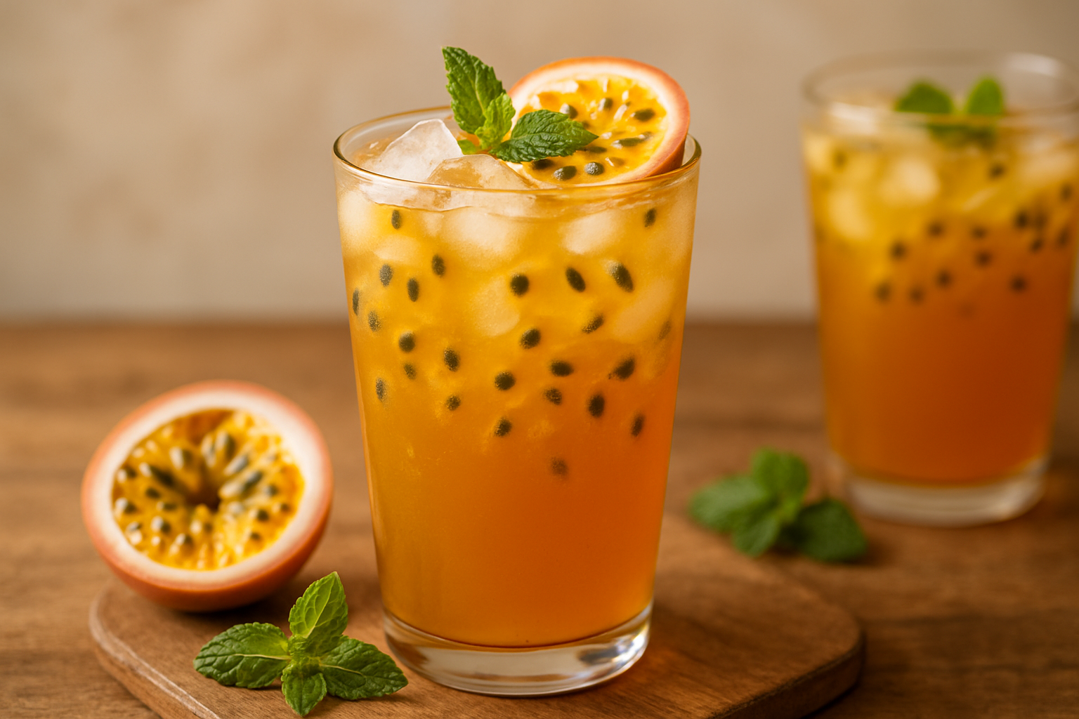 Chá Gelado de Maracujá Refrescante: A Bebida do Verão!