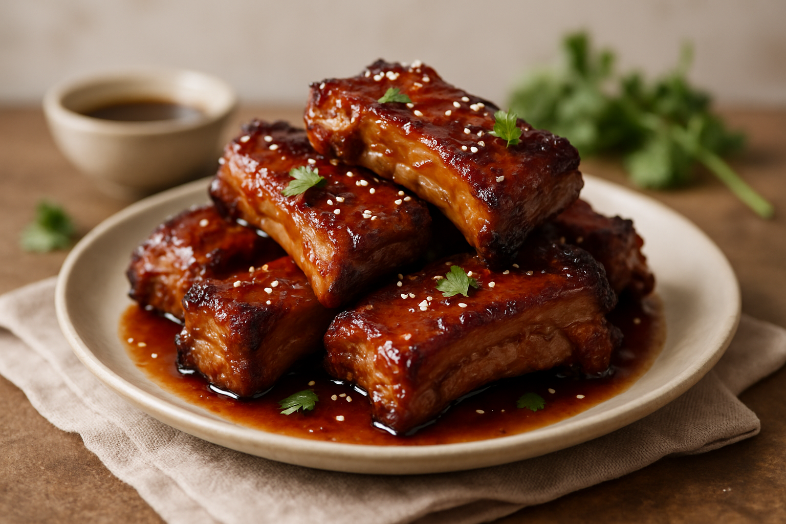 Costelinha de Porco Agridoce Caramelizada: Um Sabor Irresistível!