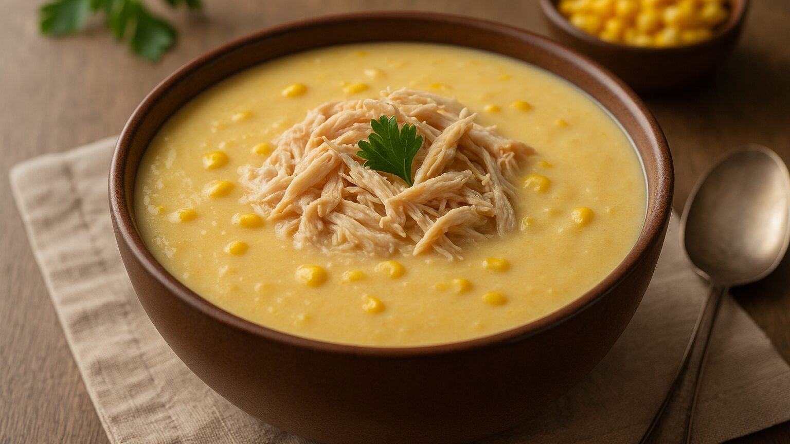 Creme de Milho com Frango Super Cremoso