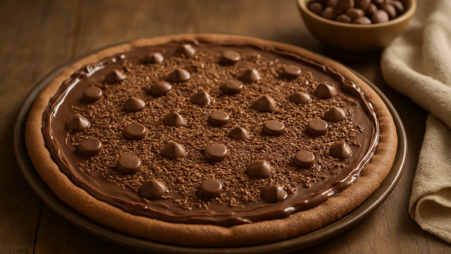 Delicie-se com a Irresistível Pizza de Chocolate!