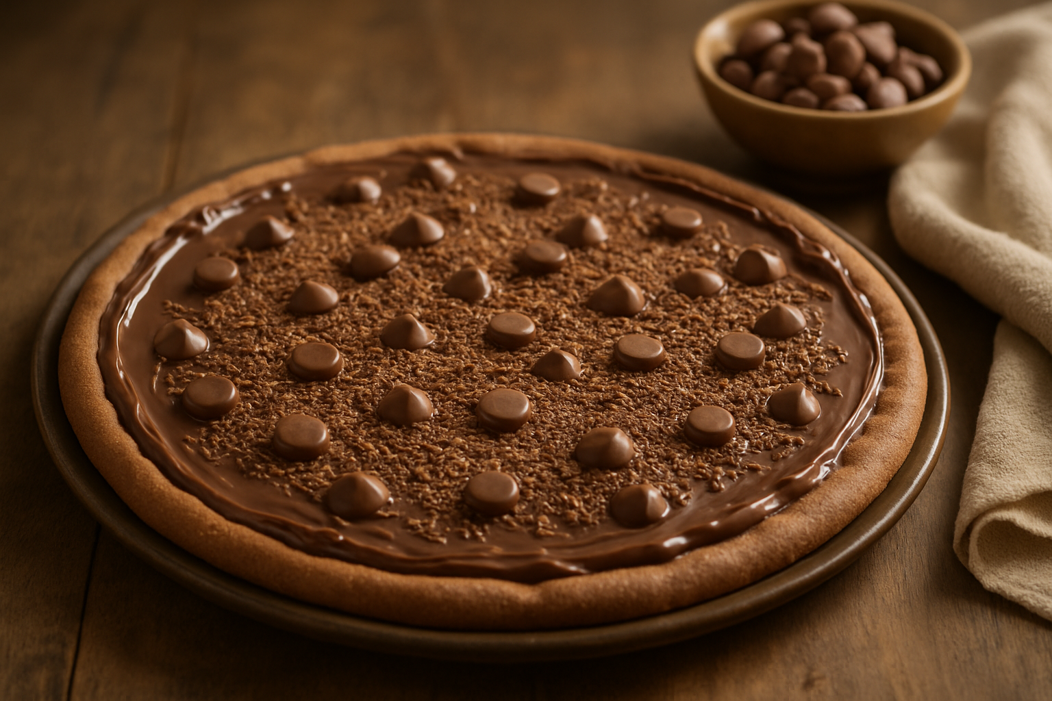 Delicie-se com a Irresistível Pizza de Chocolate!