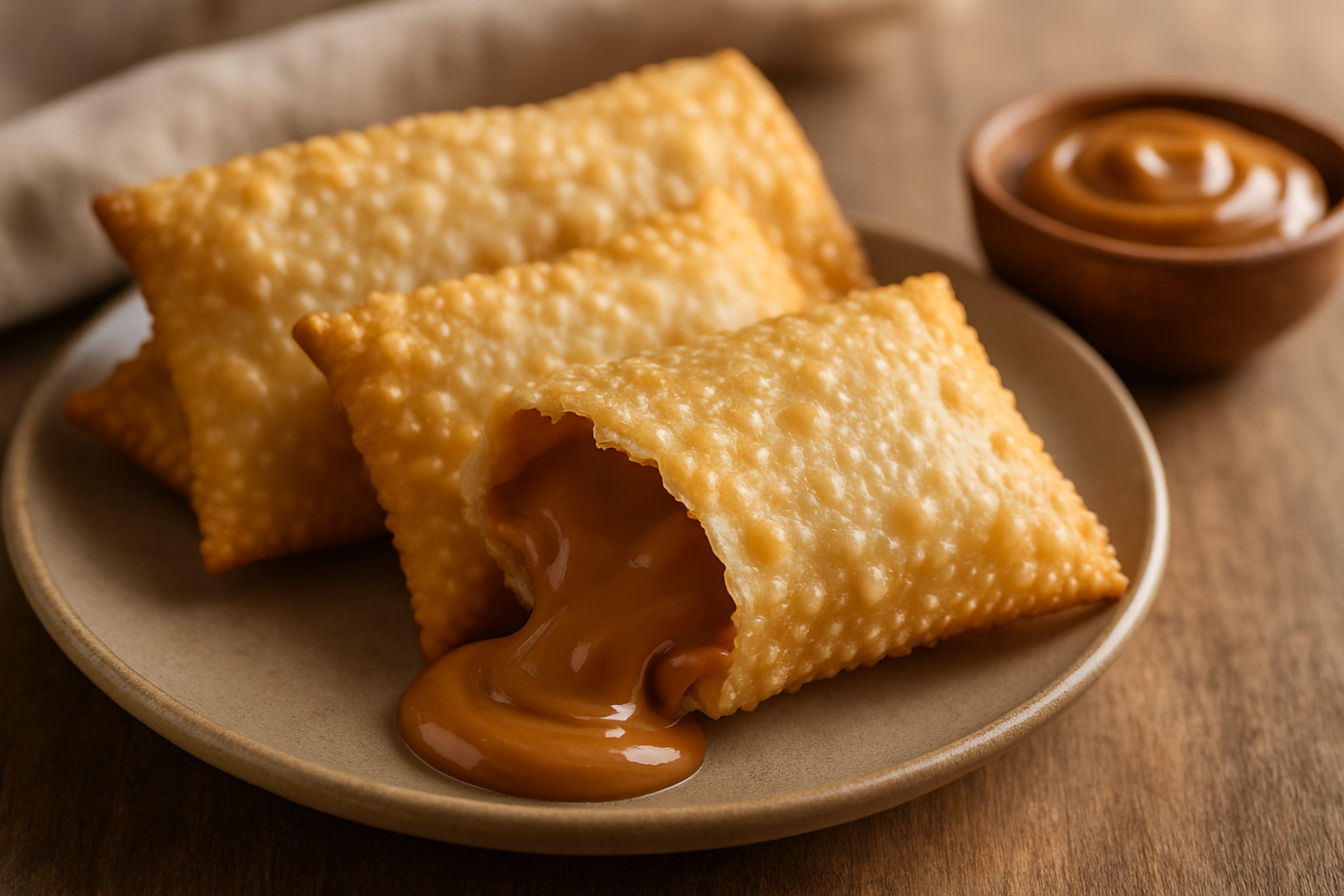 Pastel frito de doce de leite pronto em 30 minutos 1 Delicie-se com o Pastel Frito de Doce de Leite!