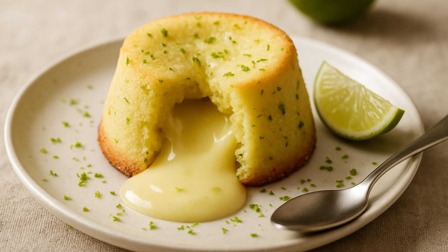 Delicie-se com o Petit Gateau de Limão e Recheio Cremoso