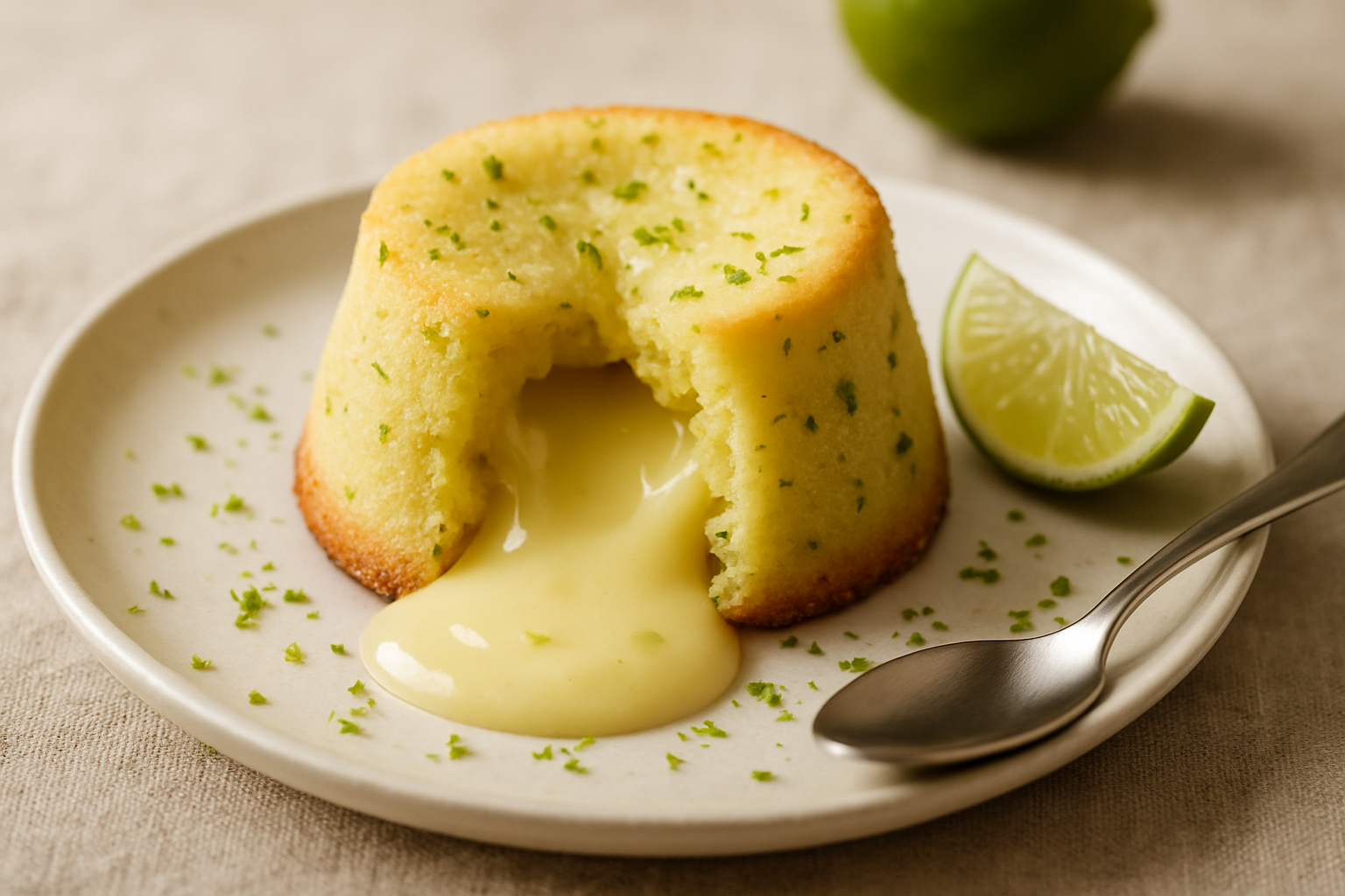 Delicie-se com o Petit Gateau de Limão e Recheio Cremoso