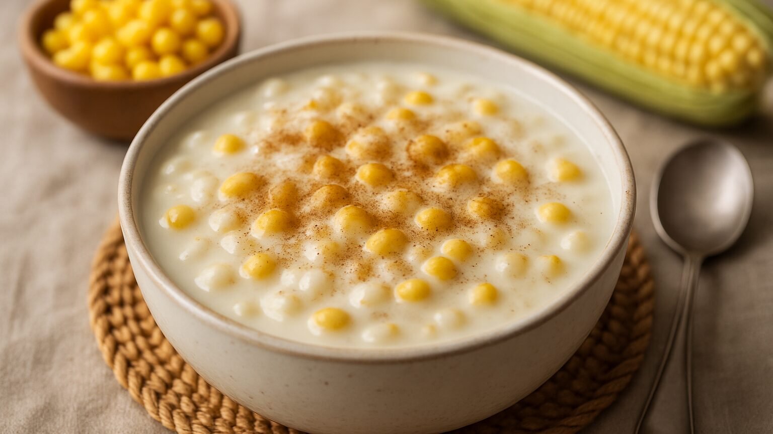 Delicie-se com uma Canjica Cremosa com Milho Verde!