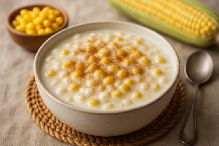 Delicie-se com uma Canjica Cremosa com Milho Verde!