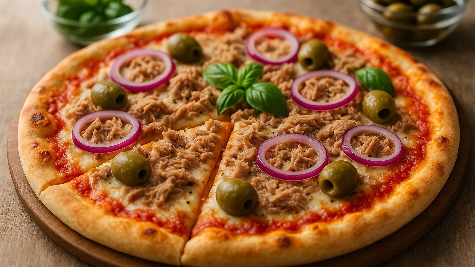 Deliciosa Pizza de Atum: Sabor que Encanta!