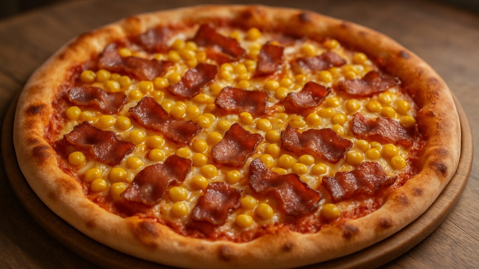 Deliciosa Pizza de Bacon com Milho: Uma Explosão de Sabores!